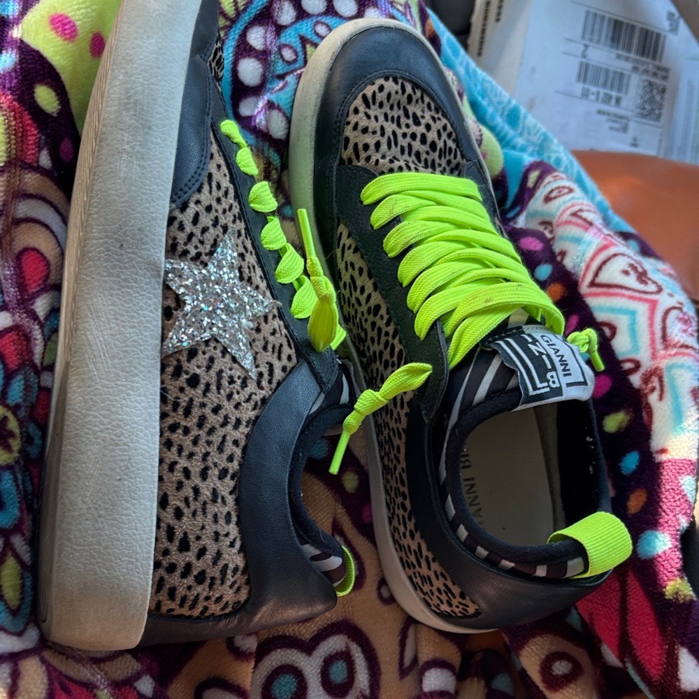 Trendy Shoes with Neon Accents